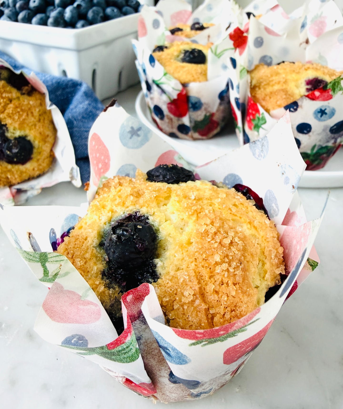Recipe: Plump, juicy, crunchy-topped blueberry muffins are everyone’s favorite summer treat