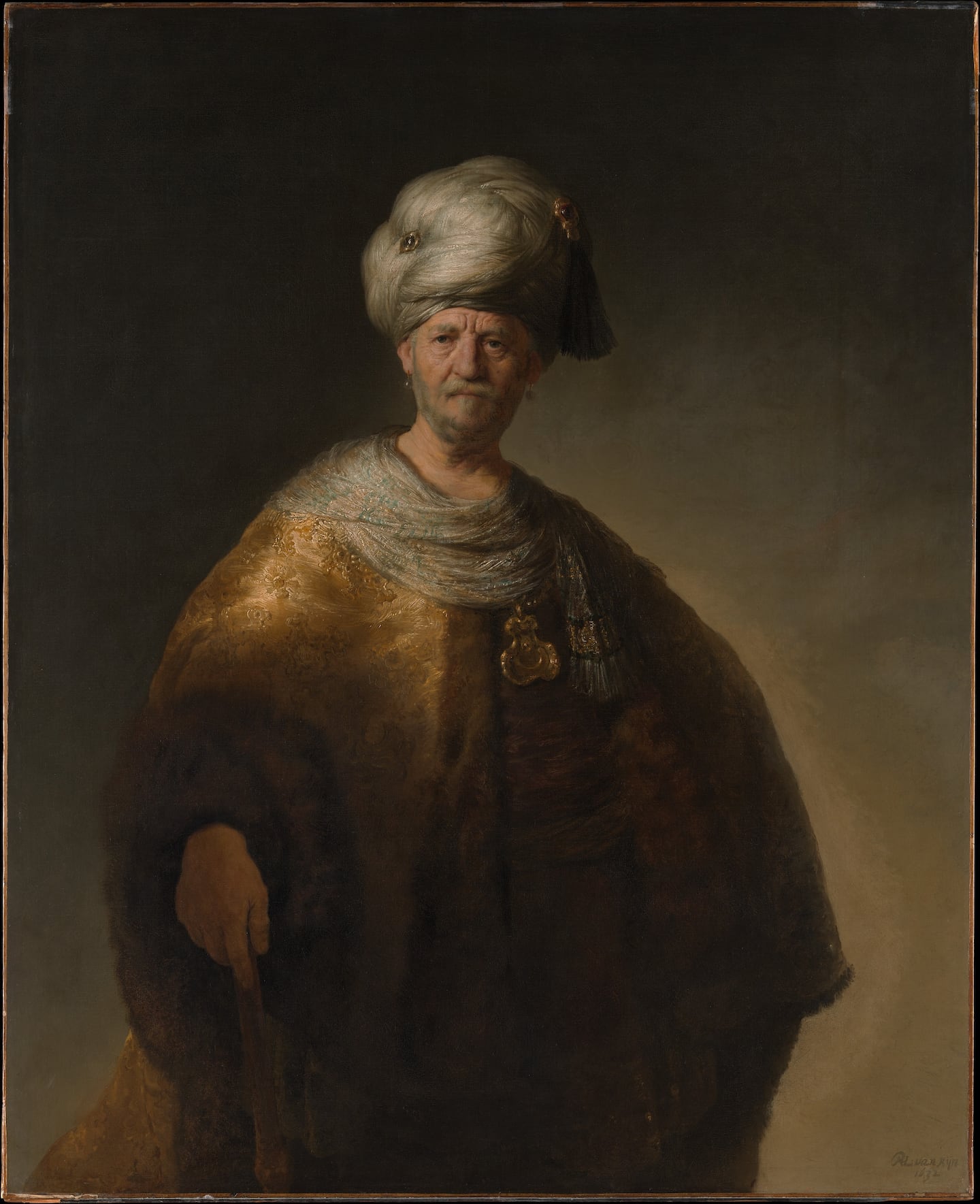 Rembrandt van Rijn, "Man in a Turban," 1632. 